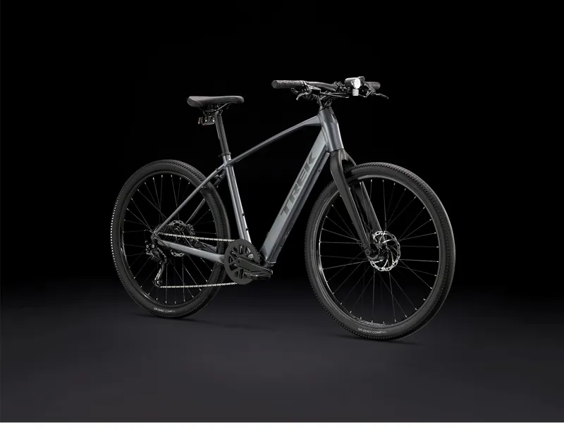 Trek Dual Sport+ 2 Hybrid eBike in Galactic Grey-1